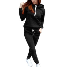 Load image into Gallery viewer, WENYUJH 2 Piece Set Women Hoodies Pant Clothing Set Warm Newest Clothes Ladies Solid Tracksuit Women Set Top Pants Suit Female