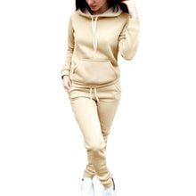 Load image into Gallery viewer, WENYUJH 2 Piece Set Women Hoodies Pant Clothing Set Warm Newest Clothes Ladies Solid Tracksuit Women Set Top Pants Suit Female